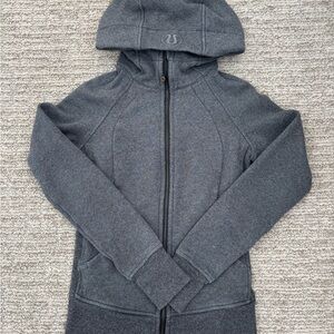 Lululemon Gray Scuba Full Zip-Up Hoodie Size 2